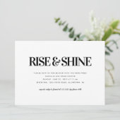 Invitation de Rise and Shine Brunch (Debout devant)