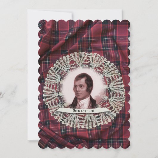 Invitation de Robbie Burns Highland (Devant)
