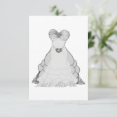 Invitation de robe de bal (Debout devant)