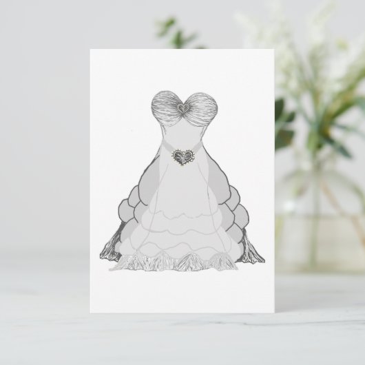 Invitation de robe de bal (Debout devant)