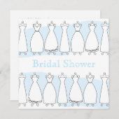 Invitation de robe de mariage de Fête de la mariée (Devant / Derrière)