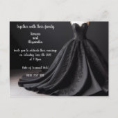 Invitation de robe de mariage noir (Devant)
