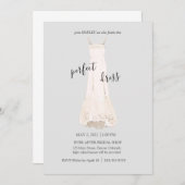 Invitation de robe de mariée (Devant / Derrière)