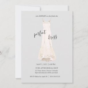 Invitation de robe mariage