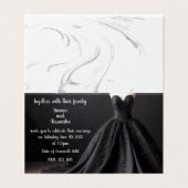 Invitation de robe Mariage noire (Outside Unfolded)