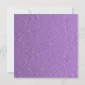 Invitation de robe noire violette pour Sweet Sixte (Dos)