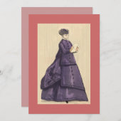Invitation de robe victorienne (Devant / Derrière)