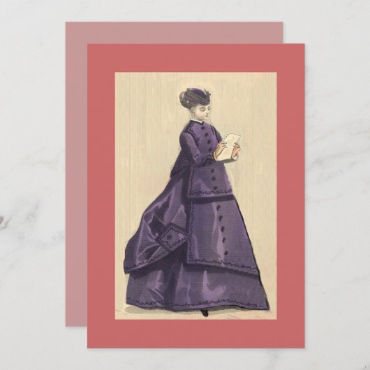 Invitation de robe victorienne (Devant / Derrière)
