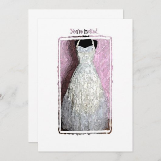 invitation de robe vintage (Devant / Derrière)
