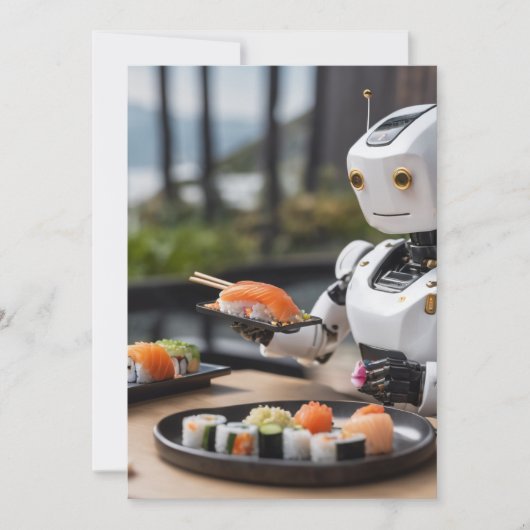 invitation de robot sushi (Devant)