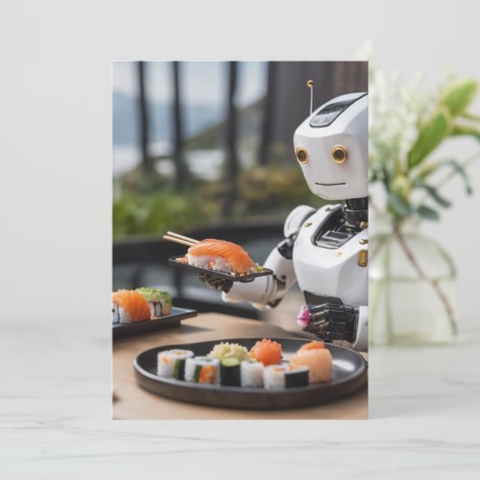 invitation de robot sushi (Debout devant)