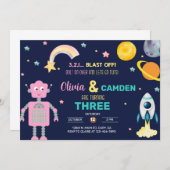 Invitation de robots et de frères et soeurs de fus (Devant / Derrière)