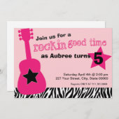 Invitation de rockstar (Devant / Derrière)