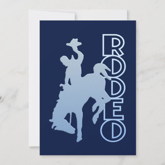 Invitation de rodéo, personnaliser (Devant)