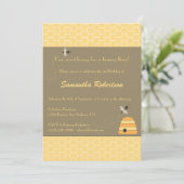 Invitation de ronflement d'anniversaire d'abeilles (Debout devant)