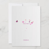 Invitation de rose de support de musique (Dos)