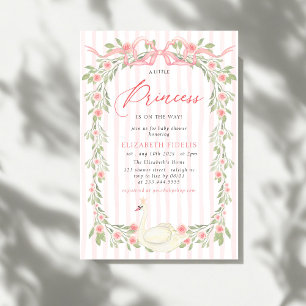Invitation de Roses Baby showers de fleurs de cou