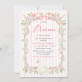 Invitation de Roses Baby showers de fleurs de cou  (Devant)