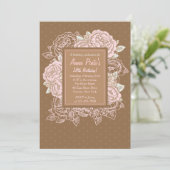 Invitation de roses de chou (Debout devant)