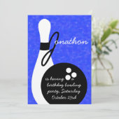 Invitation de roulement de fête d'anniversaire de (Debout devant)