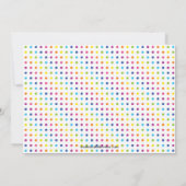 Invitation de roulement de fête d'anniversaire de (Dos)