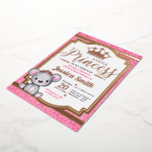 Invitation de Royal Princess Baby shower Foil (Rotation)