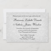 Invitation de Royal Purple & Lavender Mariage dama (Dos)