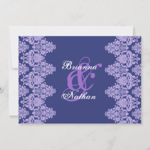 Invitation de Royal Purple & Lavender Mariage dama