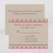 Invitation de RSVP de mariage Cheval et Carrosse (Devant / Derrière)