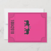 Invitation de RSVP pour un billet de carnaval (Dos)