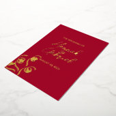 Invitation de Ruby Red Mariage Foil (Rotation)
