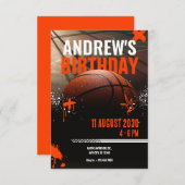 Invitation de rue de basketball (Devant / Derrière)