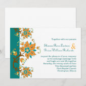 Invitation de Russe Paisley (Devant / Derrière)