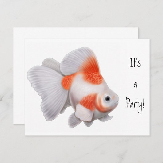 Invitation de Ryukin Goldfish (Devant / Derrière)