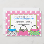 Invitation de sac à main de bourse de point de (Devant)