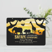 Invitation de safari de jungle (Debout devant)