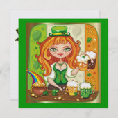 Invitation de Saint Patrick's Day (Devant / Derrière)