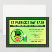 Invitation de Saint Patrick's Day Bash (Devant / Derrière)