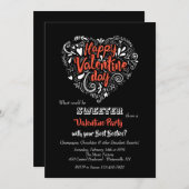 Invitation de Saint-Valentin (Devant / Derrière)