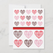 Invitation de Saint Valentin à Damas (Dos)