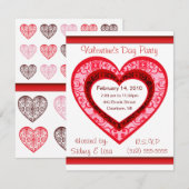 Invitation de Saint Valentin à Damas (Devant / Derrière)