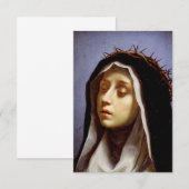 Invitation de sainte Catherine de Sienne (Devant / Derrière)