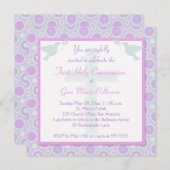 Invitation de sainte communion de cercles de (Devant / Derrière)