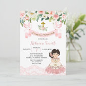 Invitation de sainte communion pour fille mexicain (Debout devant)