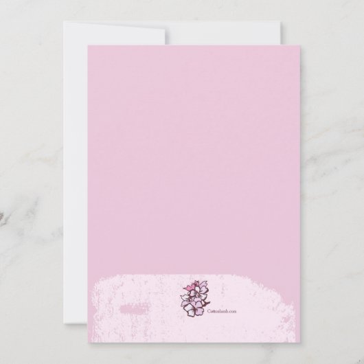 Invitation de Sakura Branch (Dos)