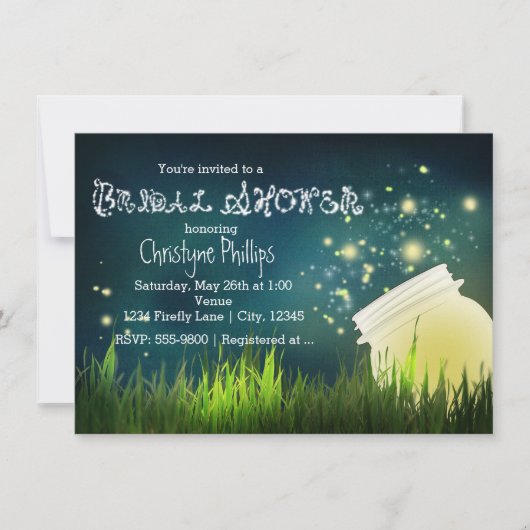 Invitation de SALON DE MARIAGE Jar Mason Rustique (Devant)