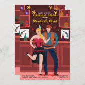 Invitation de Saloon Couple (Devant / Derrière)