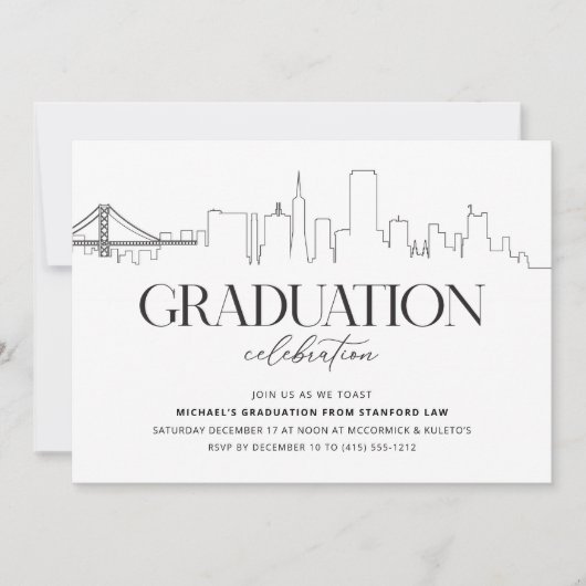 Invitation de San Francisco Graduation Party (Devant)