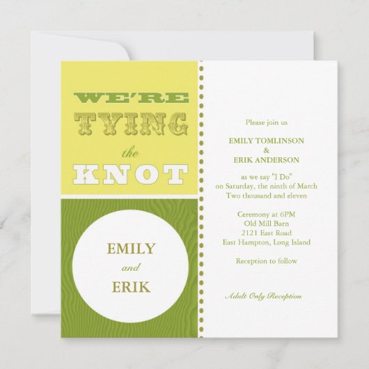 Invitation de San Francisco : Torsion d'agrume (Devant)