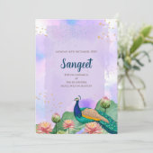 Invitation de Sangeet indien et Cartes d'invitatio (Debout devant)
